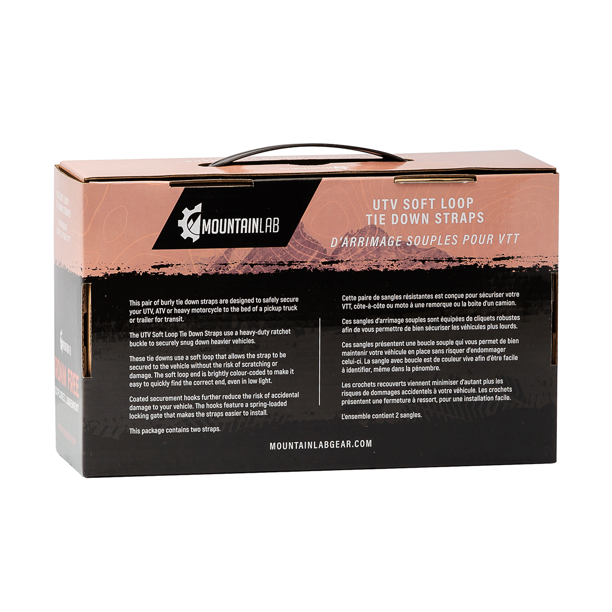 Sangles d'arrimage souples pour UTV