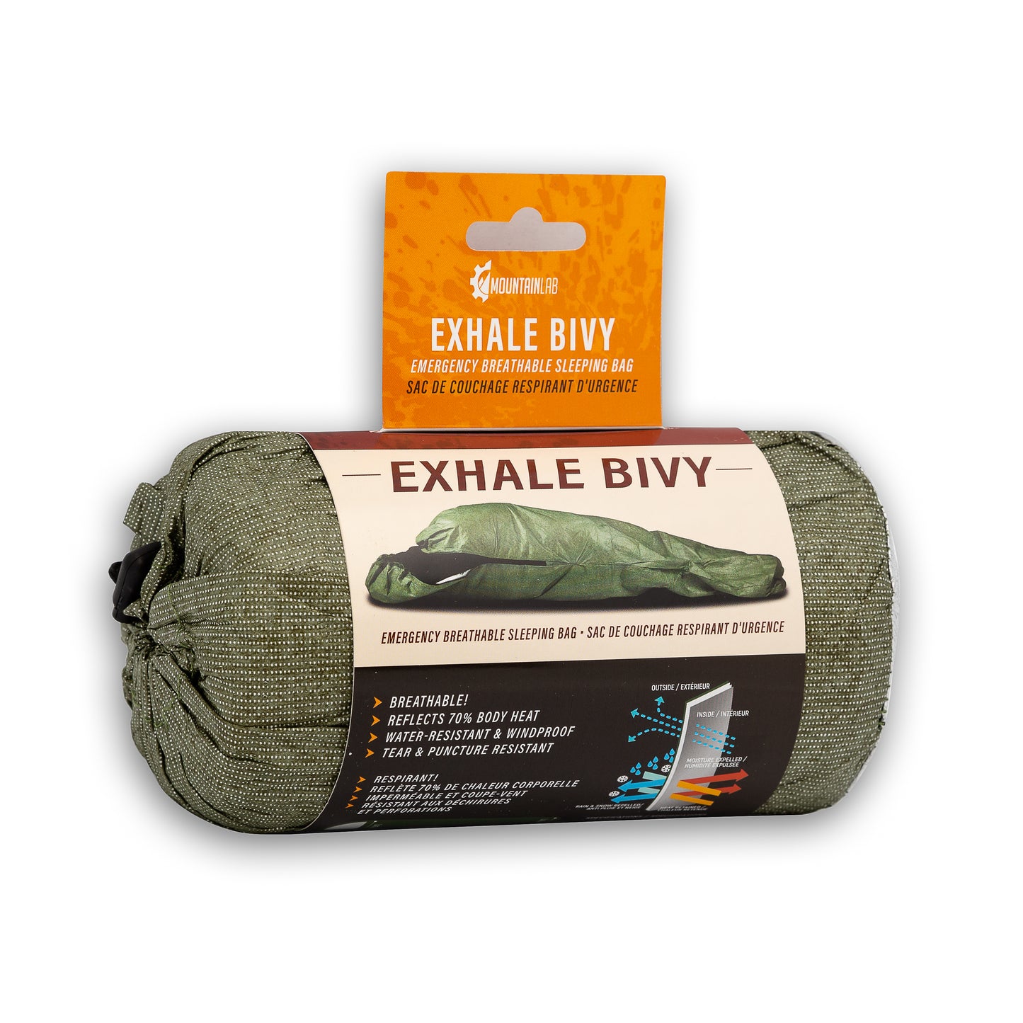 Sac de couchage respirant d'urgence Exhale