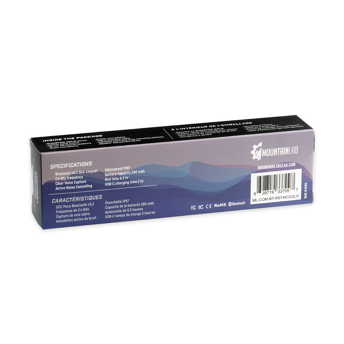 Système de haut-parleurs pour casque RideSYNC SOLO