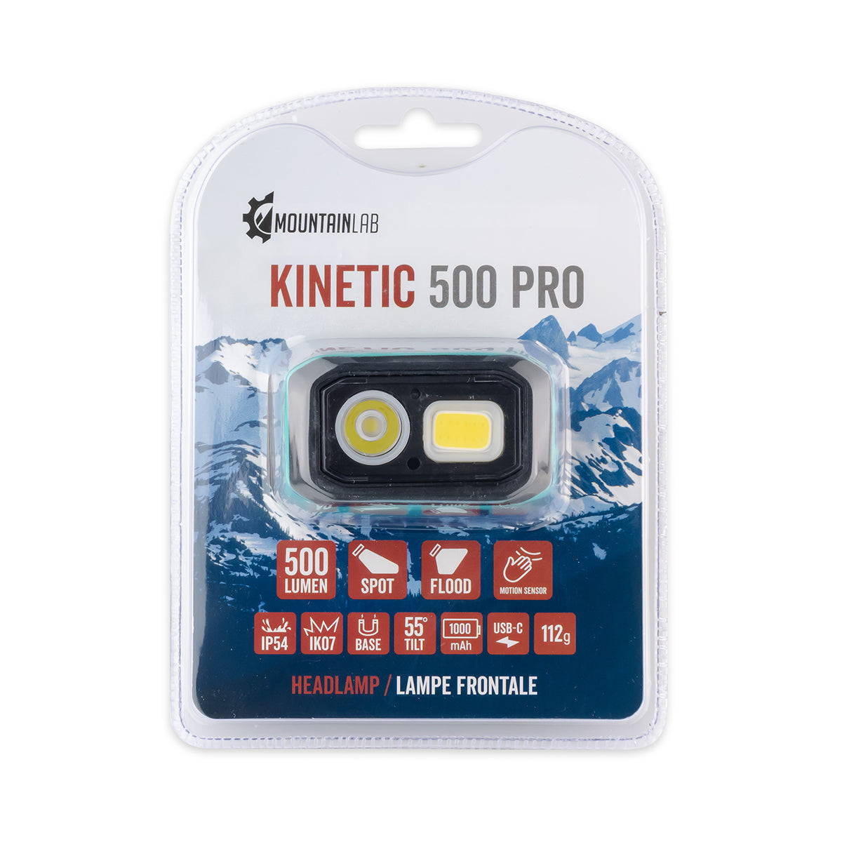 Lampe frontale Kinetic 500 Pro