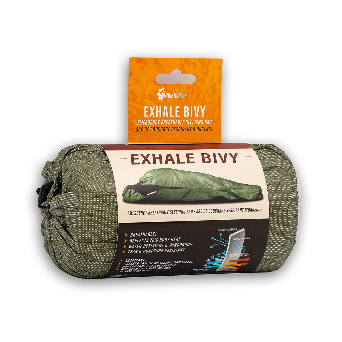 Sac de couchage respirant d'urgence Exhale