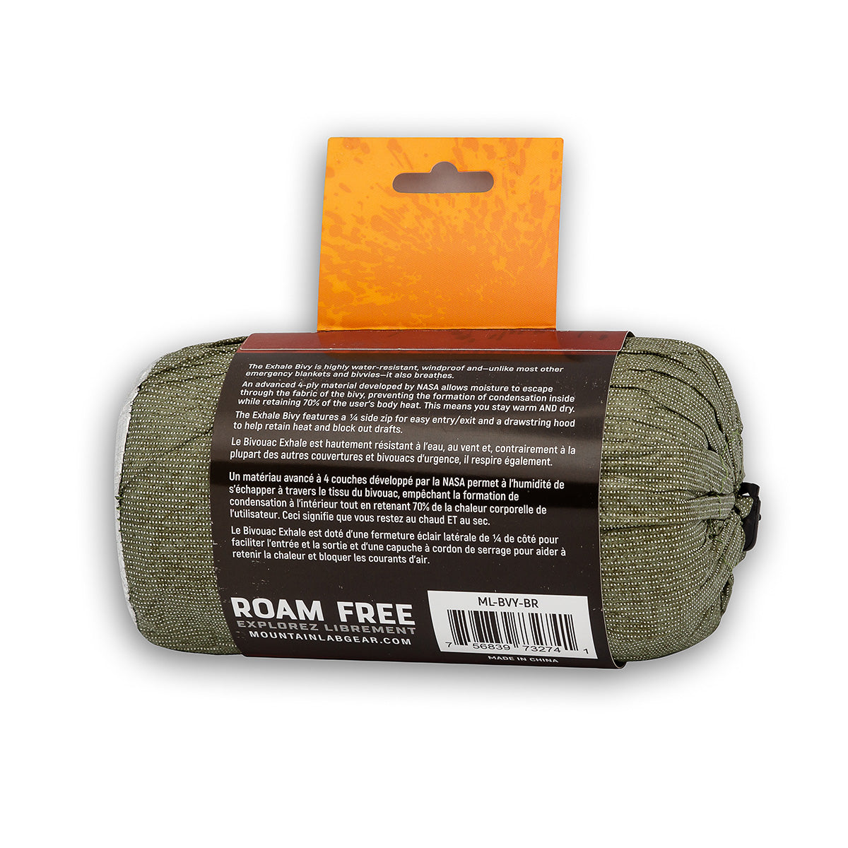 Sac de couchage respirant d'urgence Exhale