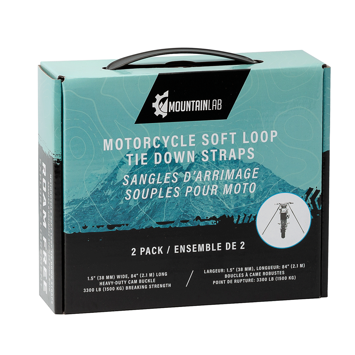 Sangles d'arrimage souples pour moto