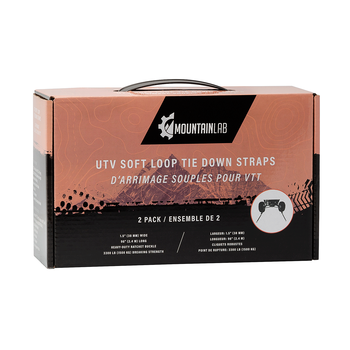 Sangles d'arrimage souples pour UTV