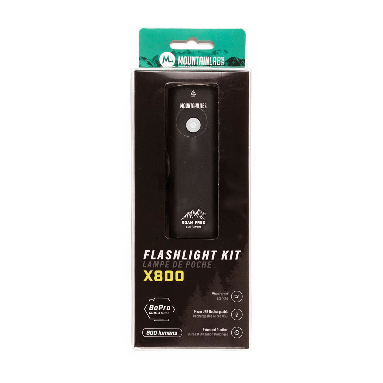 Mountain Lab x800 Lumen Flashlight Kit